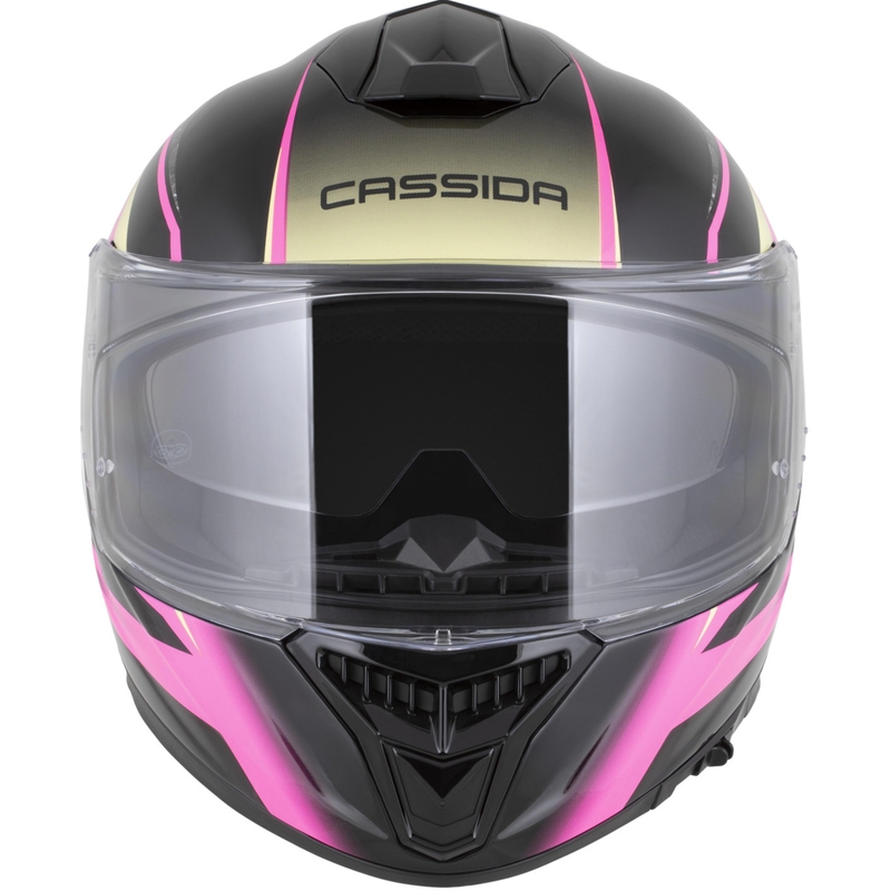 Casco integrale da moto Cassida Integral GTS 2.1 Mega nero-rosa-bianco-vaniglia