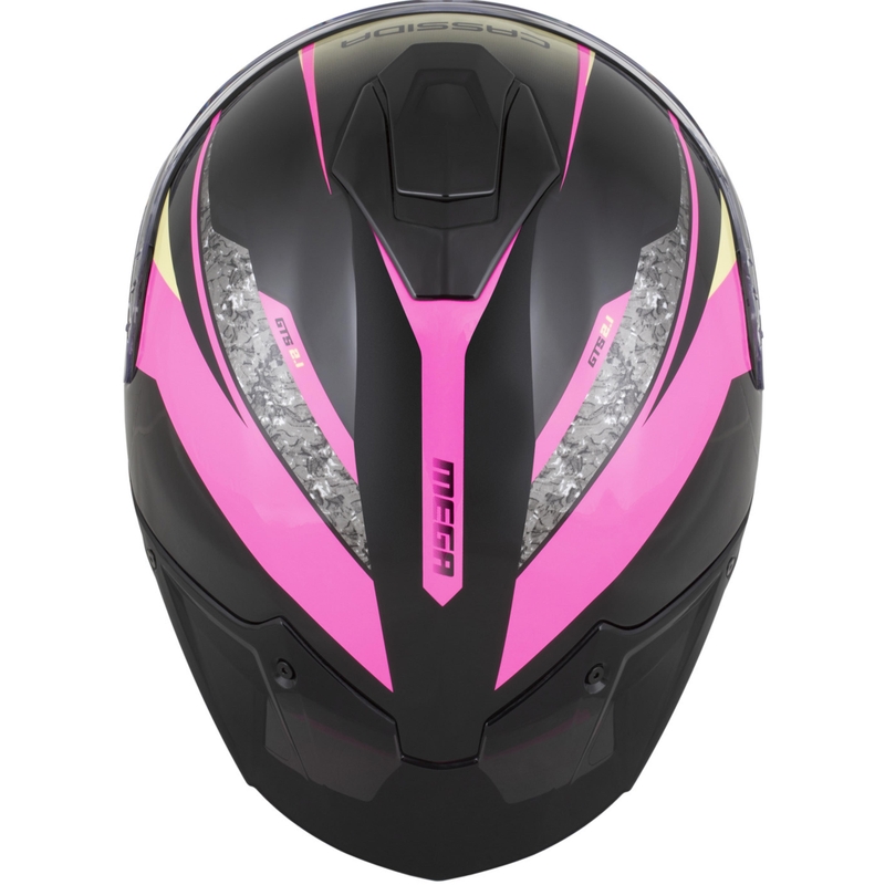 Casco integrale da moto Cassida Integral GTS 2.1 Mega nero-rosa-bianco-vaniglia