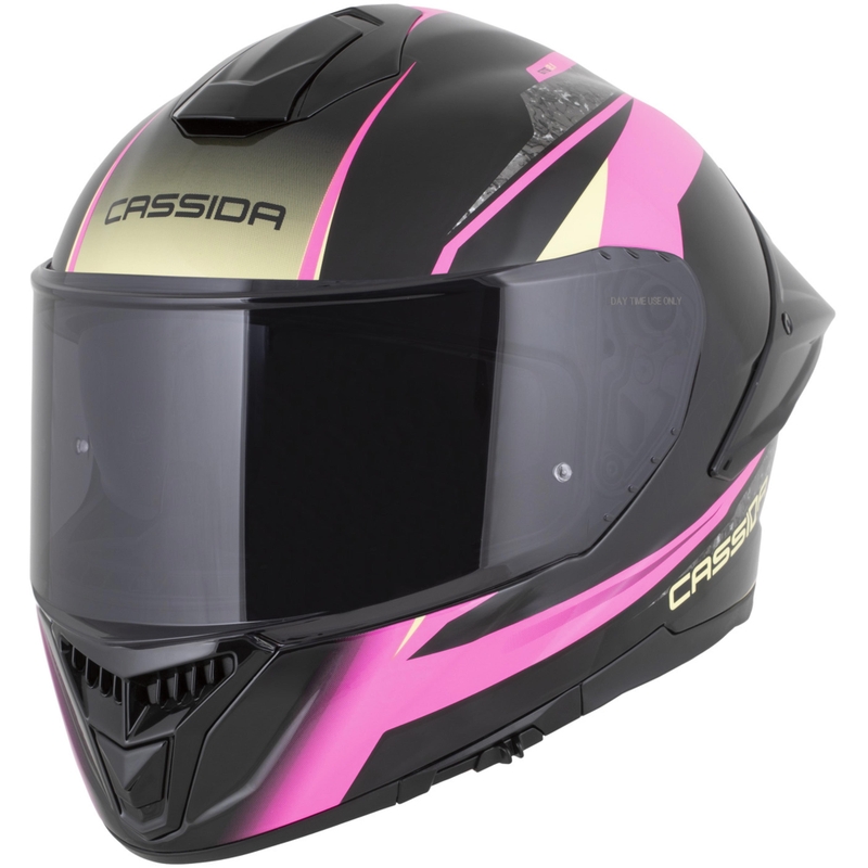 Casco integrale da moto Cassida Integral GTS 2.1 Mega nero-rosa-bianco-vaniglia