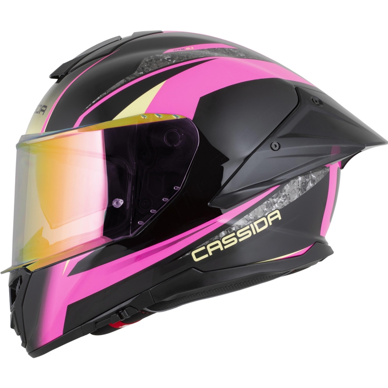 Casco integrale da moto Cassida Integral GTS 2.1 Mega nero-rosa-bianco-vaniglia