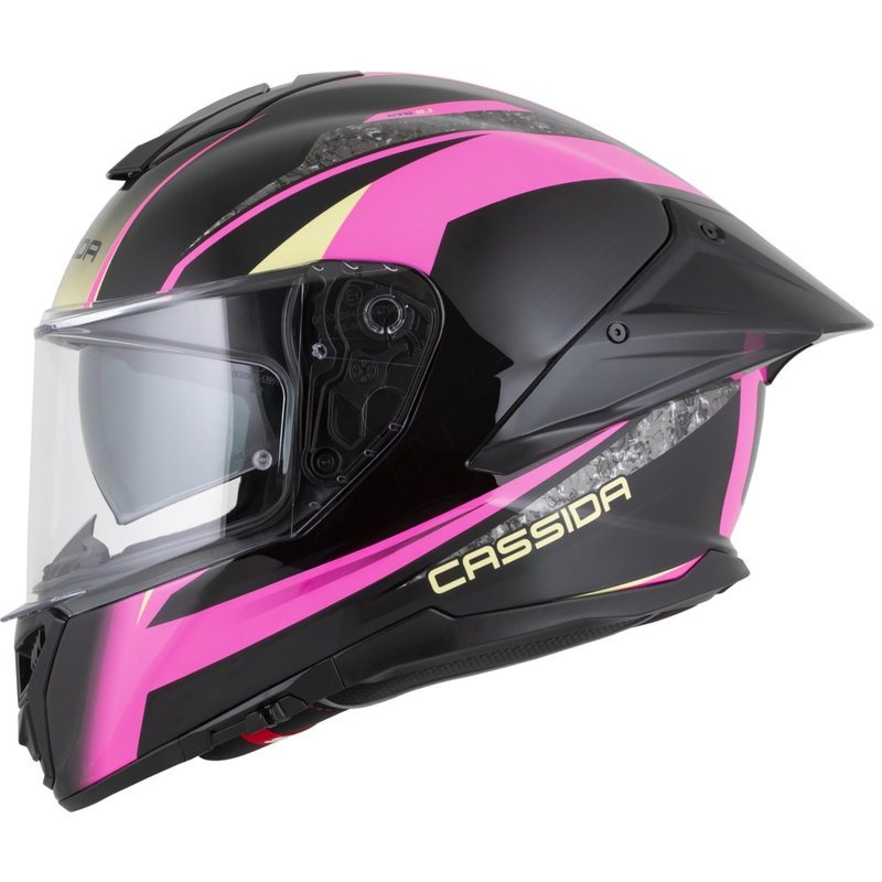 Casco integrale da moto Cassida Integral GTS 2.1 Mega nero-rosa-bianco-vaniglia
