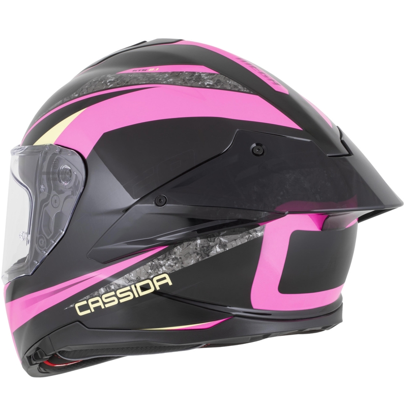 Casco integrale da moto Cassida Integral GTS 2.1 Mega nero-rosa-bianco-vaniglia