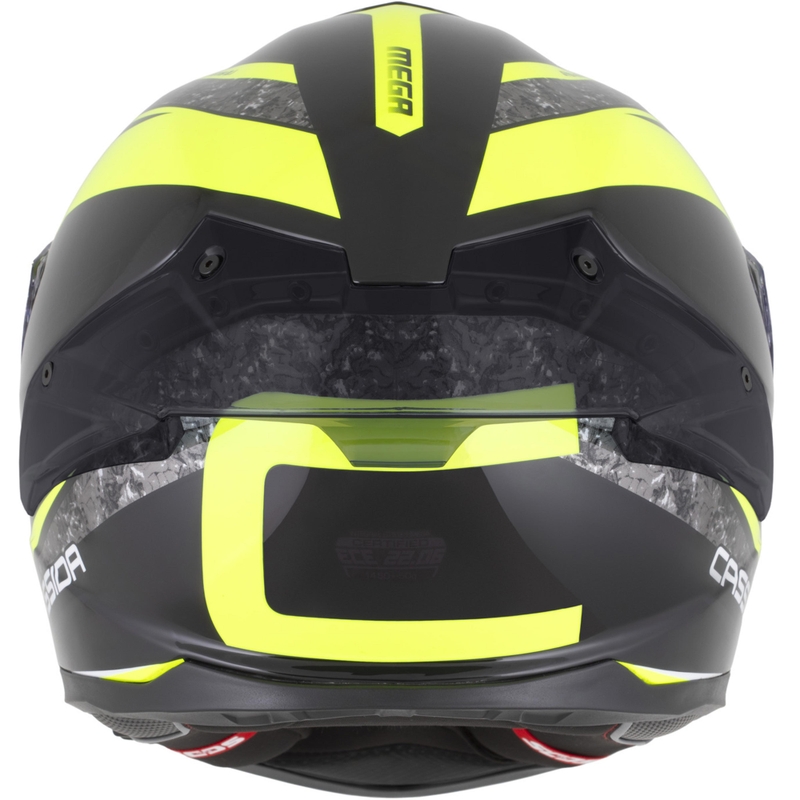 Casco integrale da moto Cassida Integral GTS 2.1 Mega nero-giallo fluo-bianco