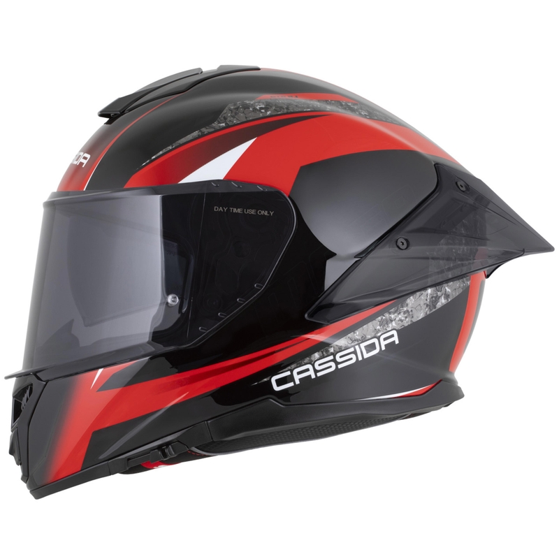 Casco integrale da moto Cassida Integral GTS 2.1 Mega nero-rosso-bianco