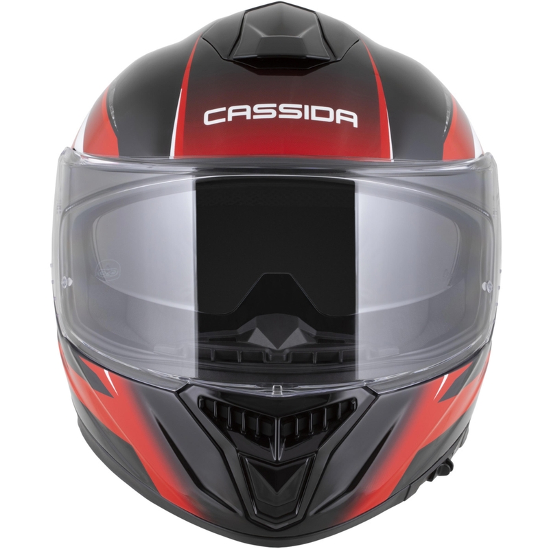 Casco integrale da moto Cassida Integral GTS 2.1 Mega nero-rosso-bianco