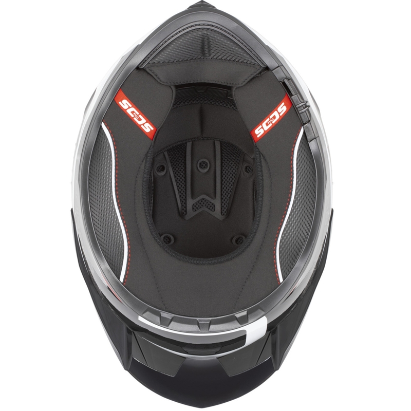 Casco integrale da moto Cassida Integral GTS 2.1 Mega nero-rosso-bianco