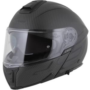 Casco moto modulare Cassida Modulo 2.1 Plus Carbon BlackOut nero opaco