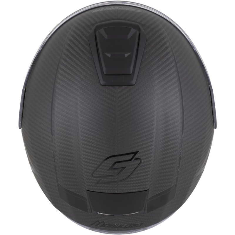 Casco moto modulare Cassida Modulo 2.1 Plus Carbon BlackOut nero opaco