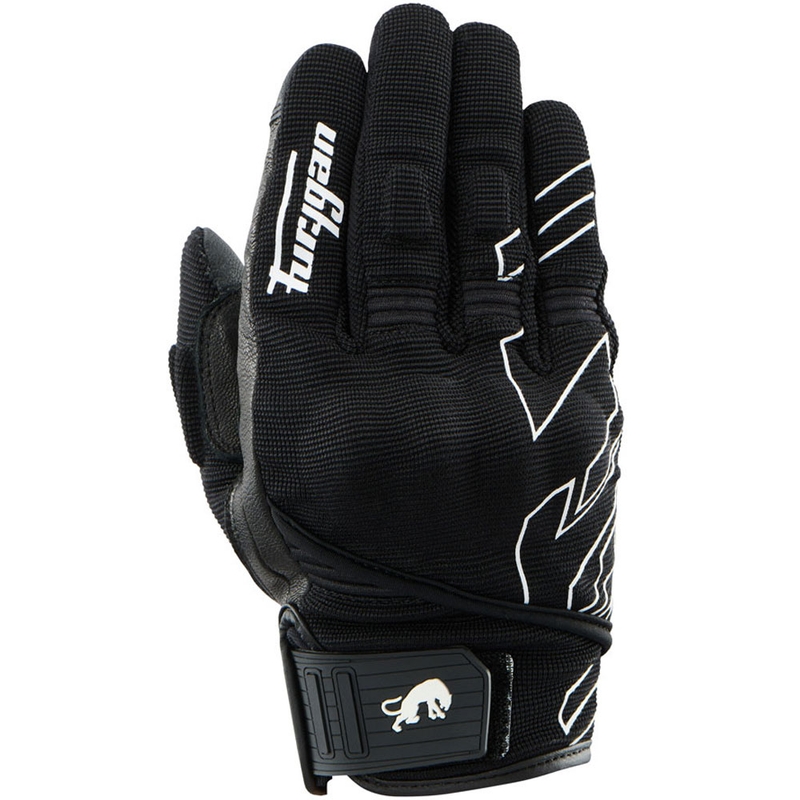 Guanti da moto da donna Furygan Jet Neon D3O® Evo neri e bianchi