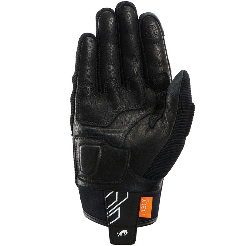 Guanti da moto da donna Furygan Jet Neon D3O® Evo neri e bianchi