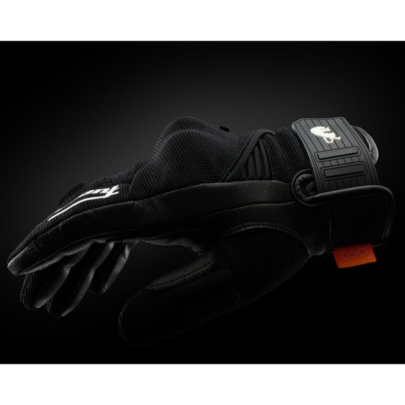 Guanti da moto da donna Furygan Jet Neon D3O® Evo neri e bianchi