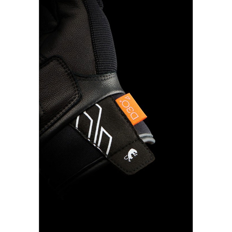 Guanti da moto da donna Furygan Jet Neon D3O® Evo neri e bianchi