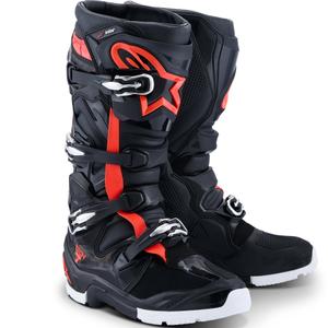 Stivali da moto Alpinestars TECH 7 Enduro Drystar nero-rosso fluo-bianco