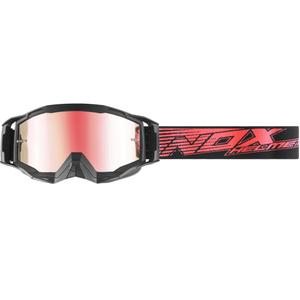 Occhiali da motocross NOX Spectre nero-rosso