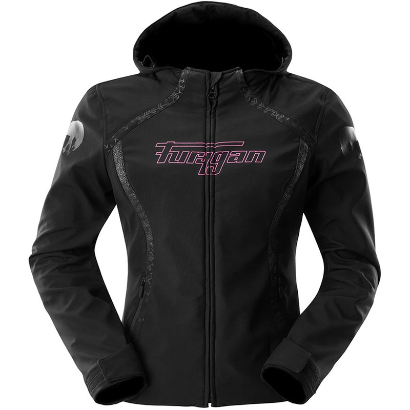 Giacca da motociclista da donna Furygan Skye, nera e rosa