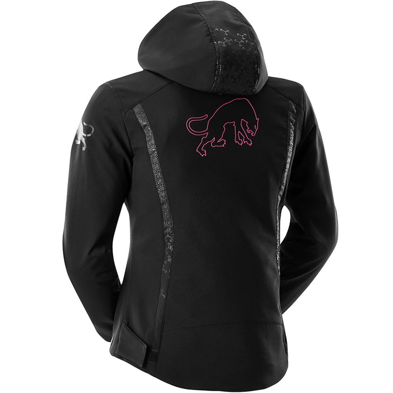 Giacca da motociclista da donna Furygan Skye, nera e rosa