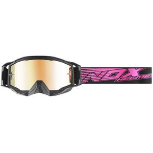 Occhiali da motocross NOX Spectre nero-rosa