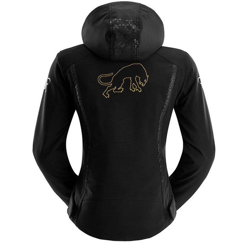 Giacca da motociclista da donna Furygan Skye, nera e oro
