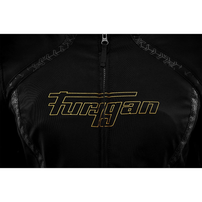 Giacca da motociclista da donna Furygan Skye, nera e oro