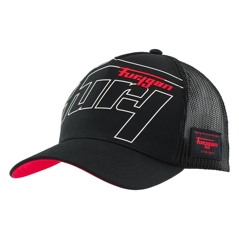 Cappellino Furygan Trucker Rage nero-bianco-rosso