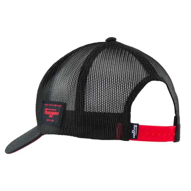 Cappellino Furygan Trucker Rage nero-bianco-rosso