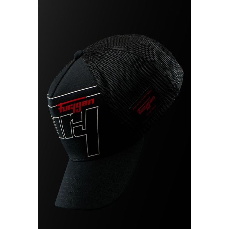 Cappellino Furygan Trucker Rage nero-bianco-rosso
