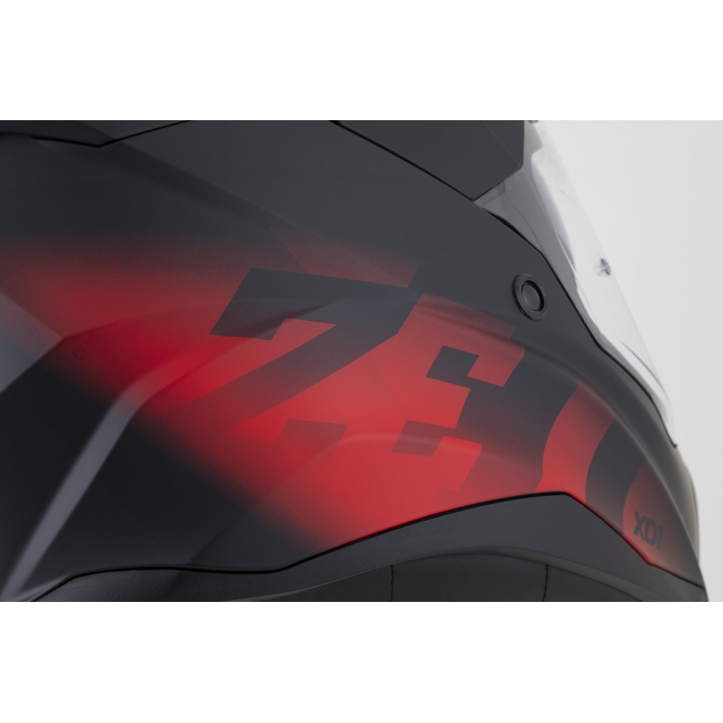 Casco da moto enduro ZED XD1 nero opaco-rosso