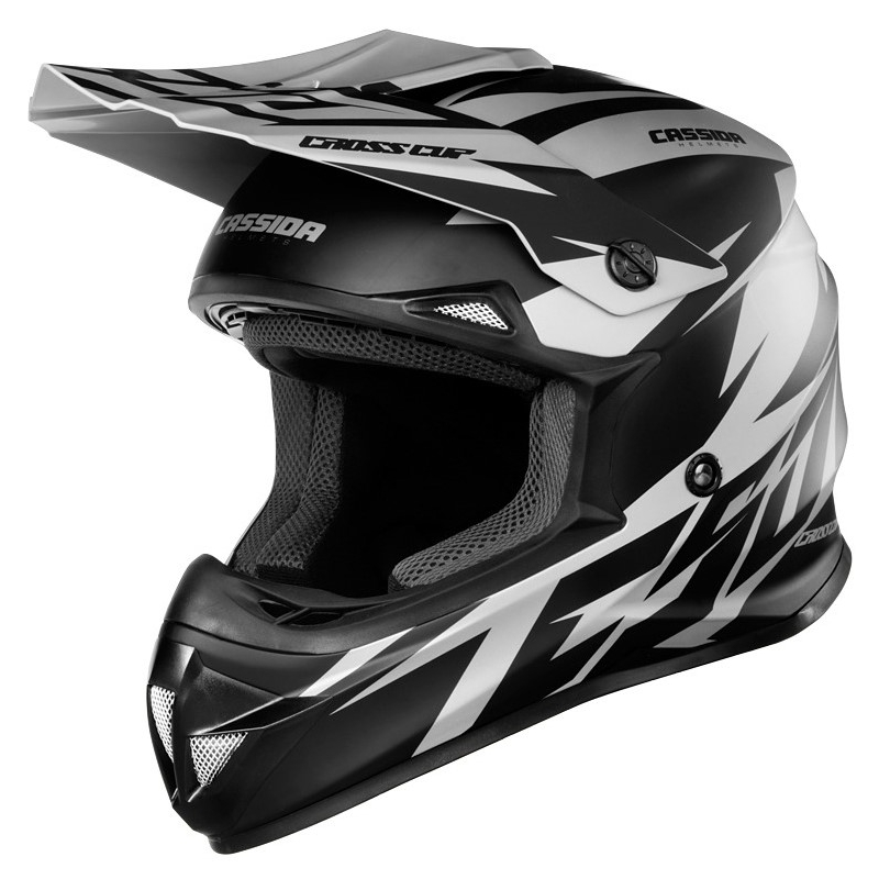 Casco da motocross Cassida Cross Cup Two nero-grigio