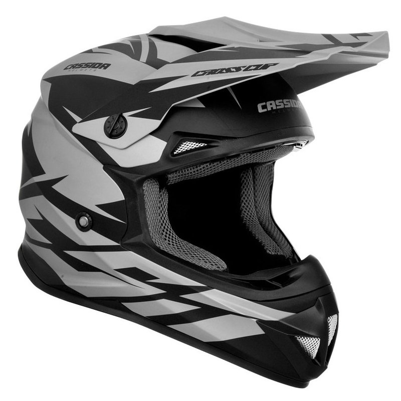 Casco da motocross Cassida Cross Cup Two nero-grigio