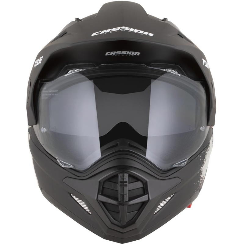 Casco da moto Enduro Cassida Tour 2.0 Crew nero opaco-sabbia