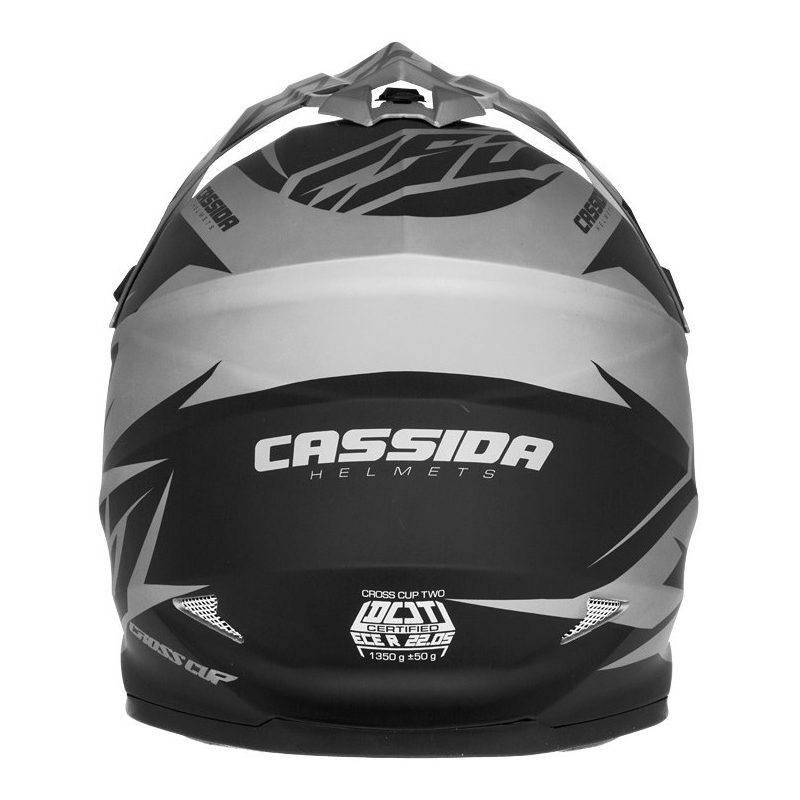 Casco da motocross Cassida Cross Cup Two nero-grigio