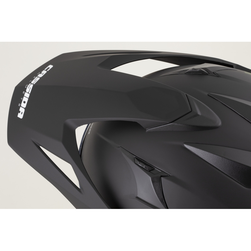 Casco da moto Enduro Cassida Tour 2.0 Crew nero opaco-bianco