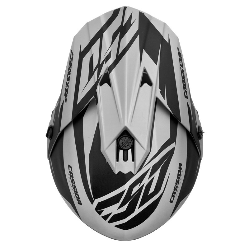Casco da motocross Cassida Cross Cup Two nero-grigio