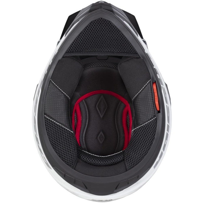 Casco da moto Enduro Cassida Tour 2.0 Crew nero opaco-bianco