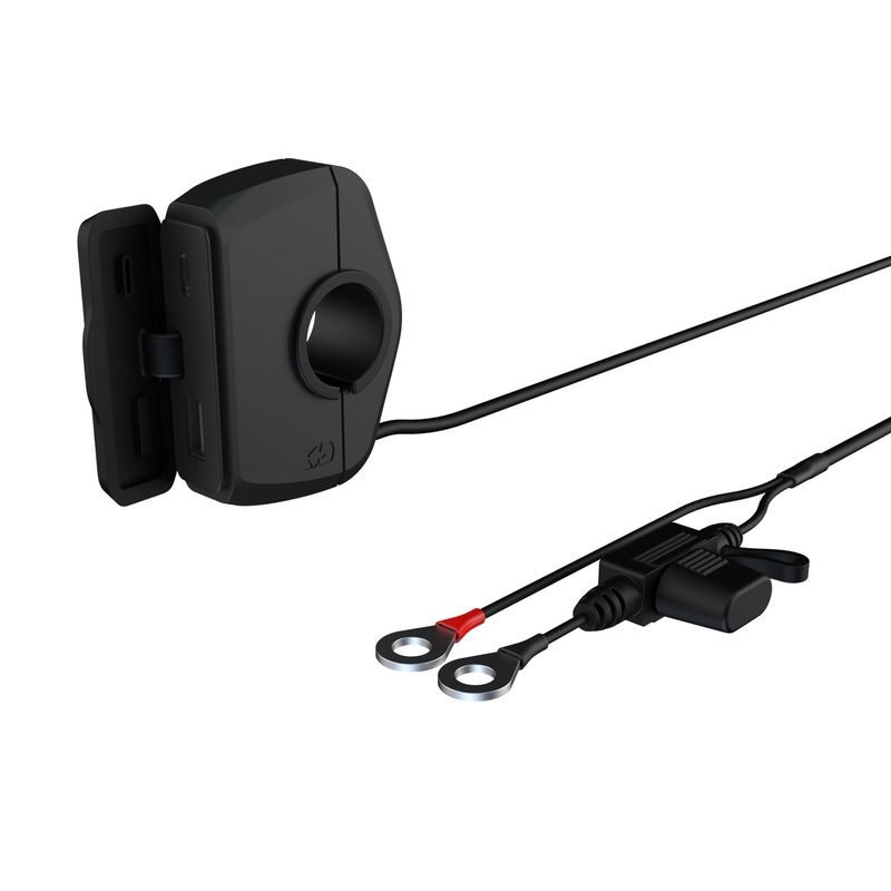 Connettore sottile Oxford USB-C e USB-A nero