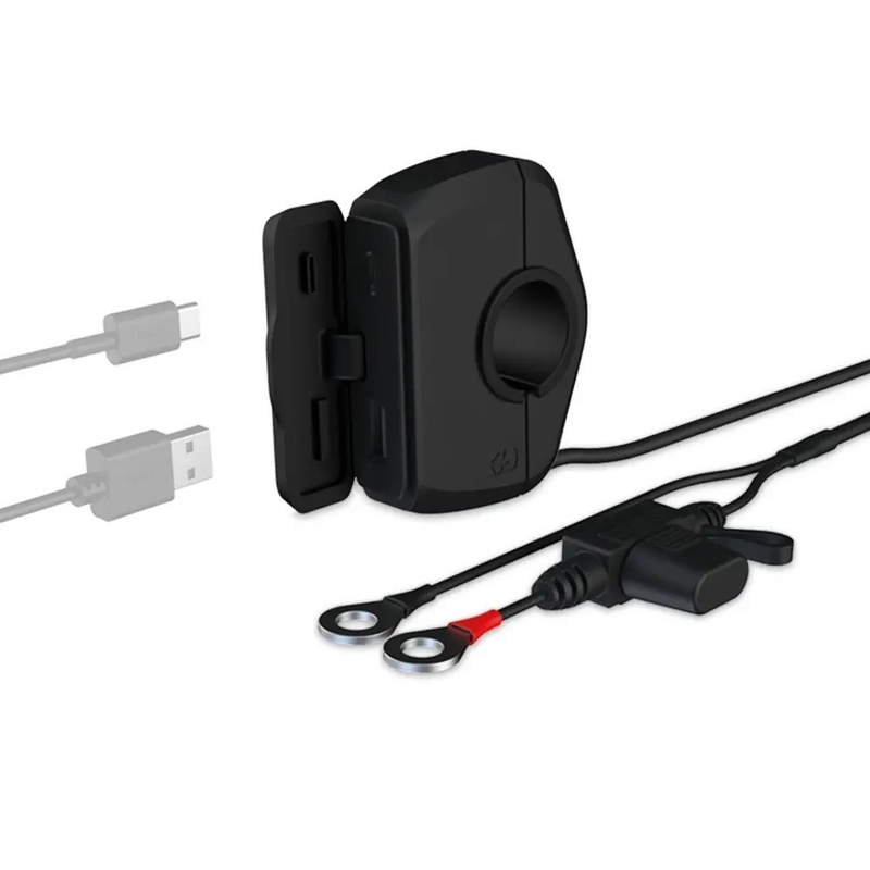 Connettore sottile Oxford USB-C e USB-A nero