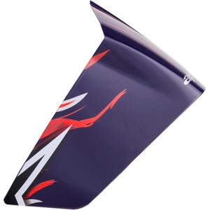 Spoiler aerodinamico per caschi da moto Alpinestars Supertech R10 FLYTE, profilo racing, blu opaco, rosso, bianco
