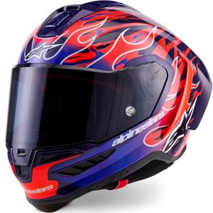 Casco integrale da moto Alpinestars Supertech R-10 Flyte edizione limitata Jorge Martin viola-rosso