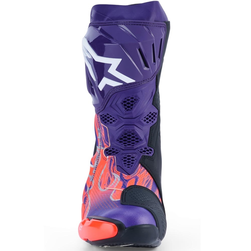 Stivali da moto Alpinestars Supertech R Vented Flyte edizione limitata Jorge Martin viola-rosso-nero