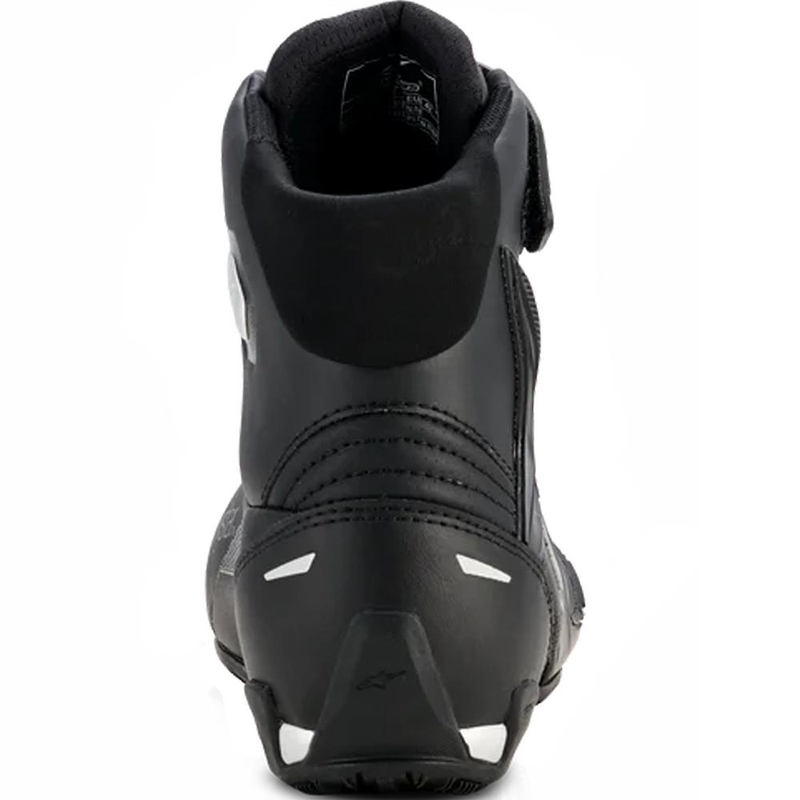 Stivali da moto da donna Alpinestars Stella Faster-4 Drystar, neri e argento.