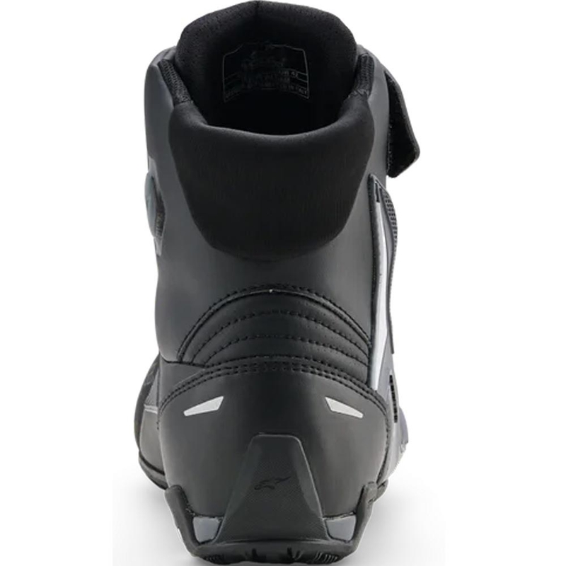 Stivali da moto Alpinestars Faster-4 Drystar neri-grigio scuro-bianchi