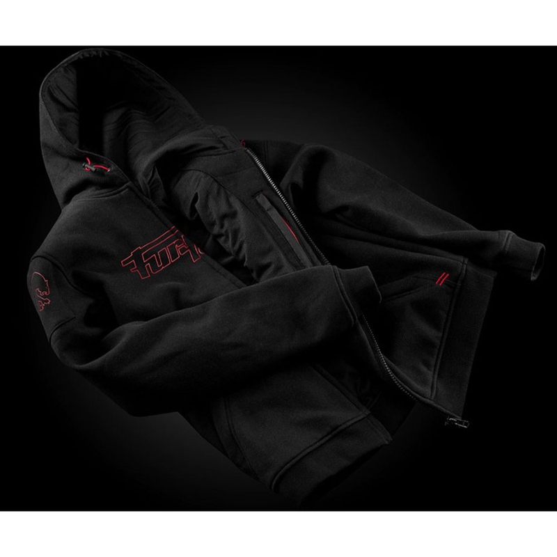 Giacca da moto Furygan Livio X Kevlar® nera e rossa