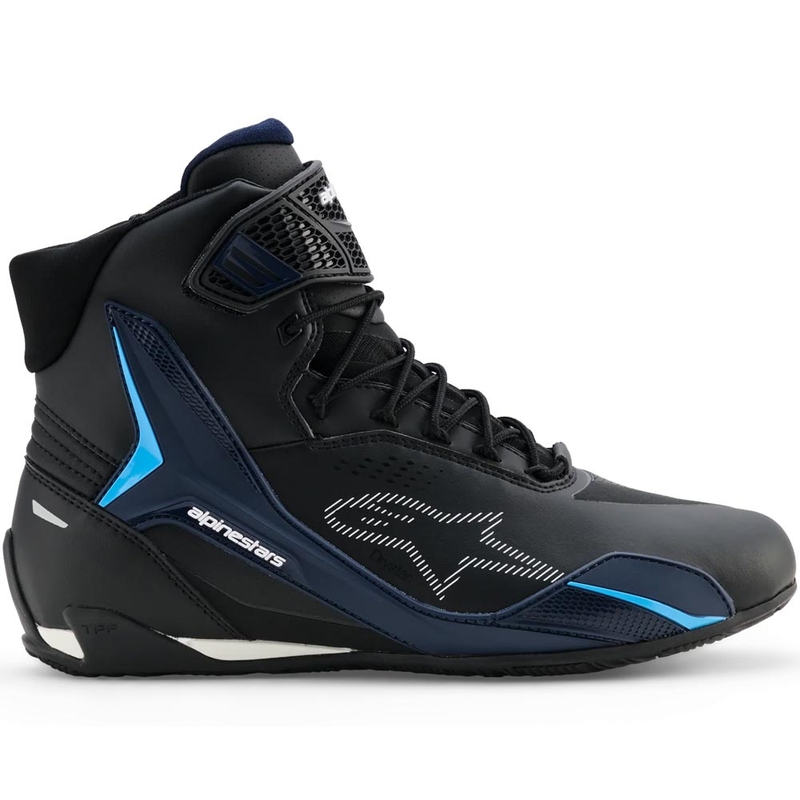 Stivali da moto Alpinestars Faster-4 Drystar neri-blu-bianchi