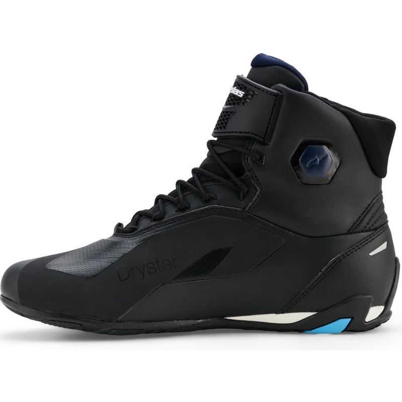 Stivali da moto Alpinestars Faster-4 Drystar neri-blu-bianchi