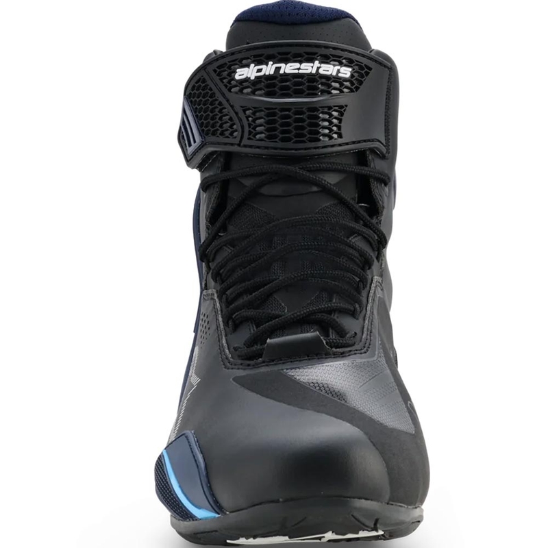Stivali da moto Alpinestars Faster-4 Drystar neri-blu-bianchi