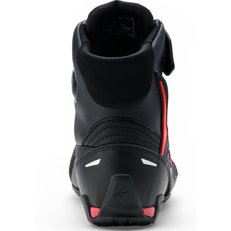 Stivali da moto Alpinestars Faster-4 Drystar neri-rosso fluo