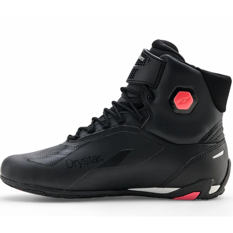 Stivali da moto da donna Alpinestars Stella Faster-4 Drystar, nero-grigio-rosso
