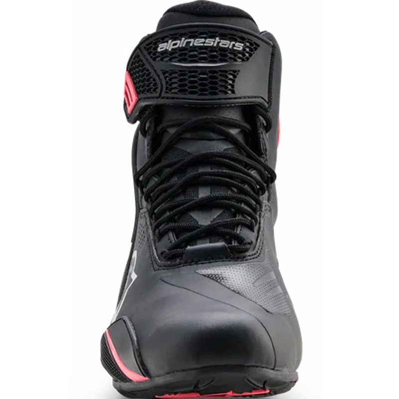 Stivali da moto da donna Alpinestars Stella Faster-4 Drystar, nero-grigio-rosso