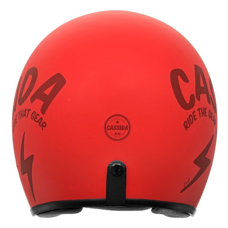 Otevřená přilba na motorku Cassida Oxygen Gear červeno-černá