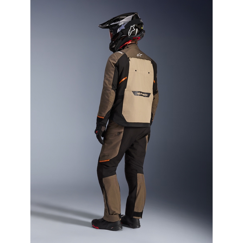 Giacca da moto Alpinestars Cusco Drystar marrone-nera